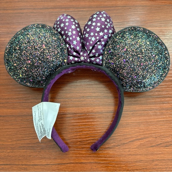 Disney Parks 2020 Minnie Ears Headband Midnight Magic Sparkle Celestial EUC - Picture 6 of 10